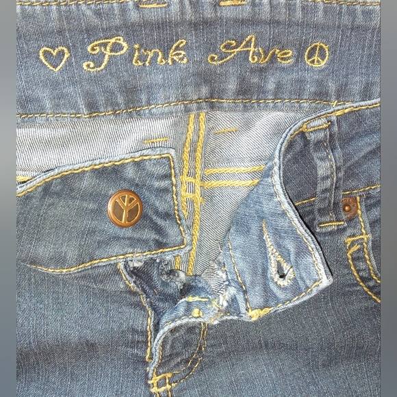 PINK AVE Sz 9 Straight Leg Women's blue jeans - Picture 5 of 6